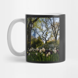 Springtime Tulips in Central Park New York City Mug